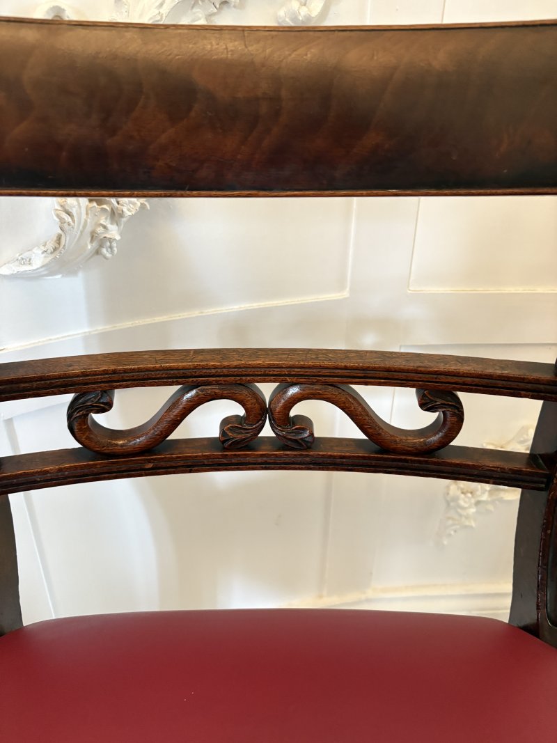 Pair of Antique George III Quality Mahogany Desk Chairs - Image 11